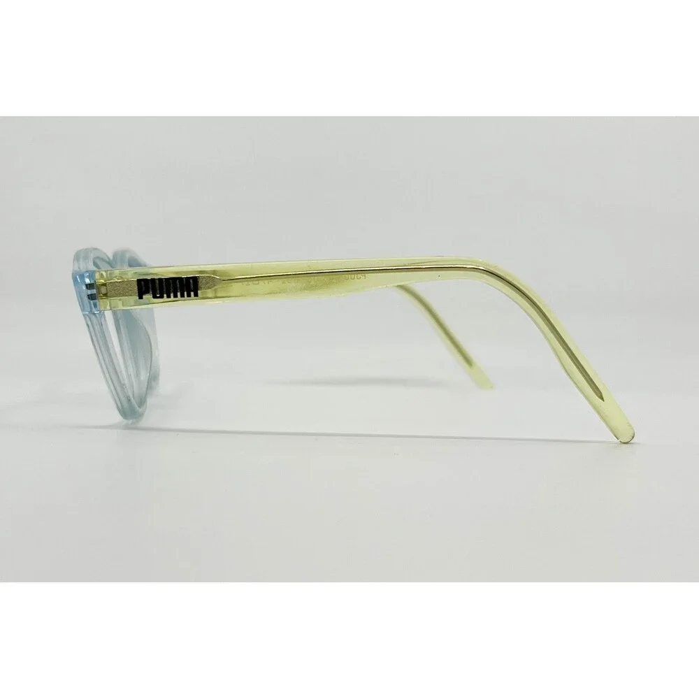 Puma Eyeglasses Kids Blue Yellow Square PE0111O 004 42-17-130